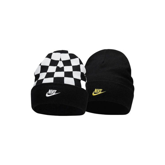 Nike Peak Reversible Smiley "black/white/vibrant yellow" Kötött Kifordítható téli Sapka