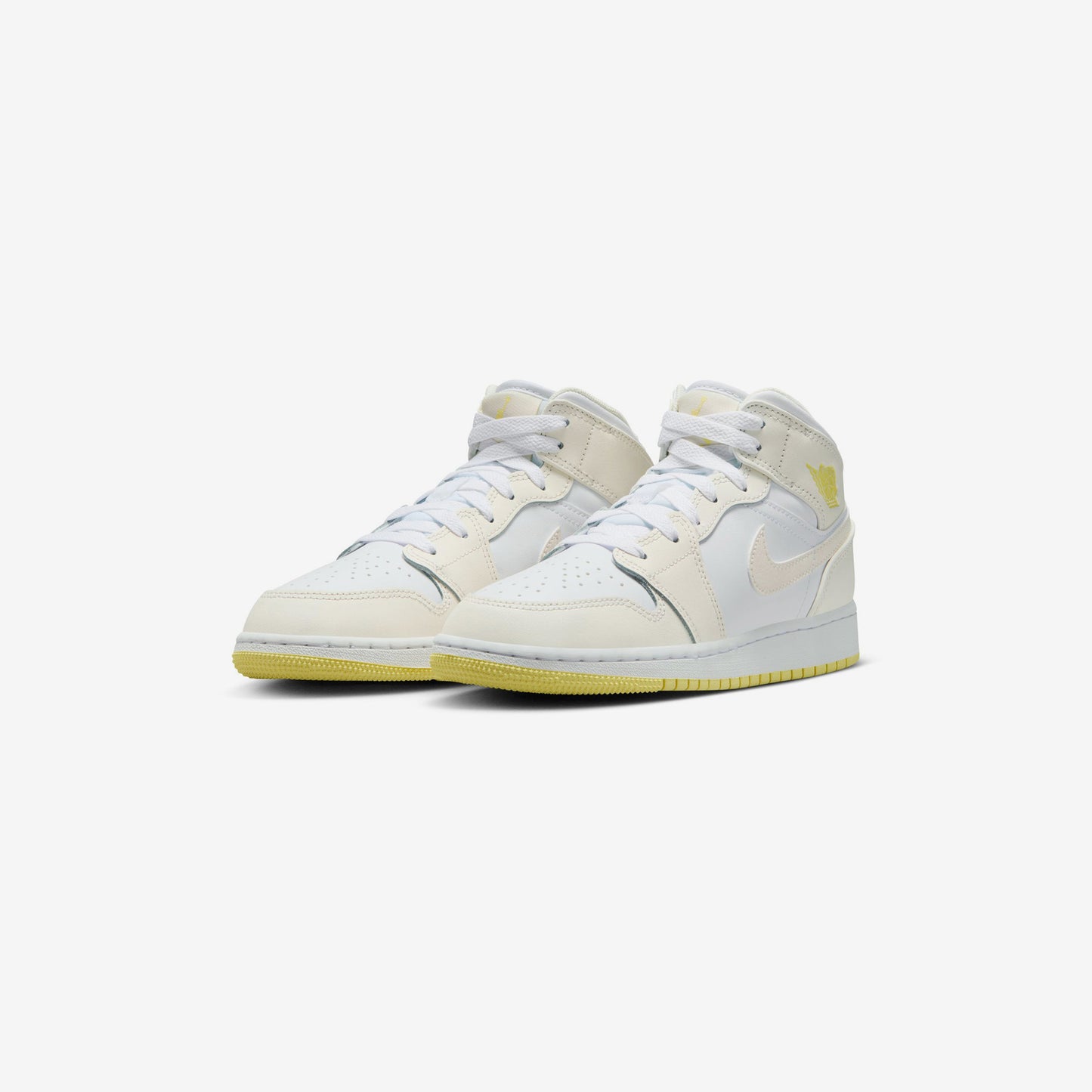 Air Jordan 1 Mid (SAIL / Laser Orange-White)