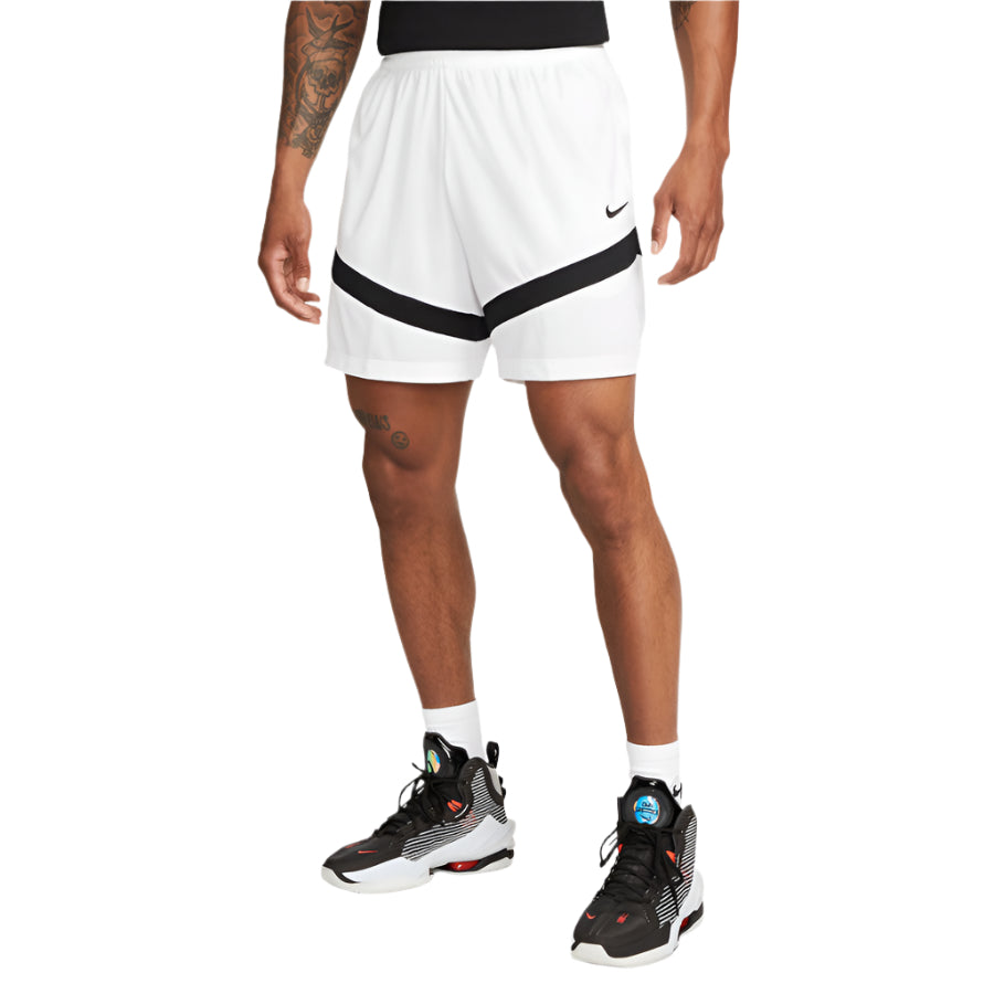 Nike Icon Dri-FIT Short 6 Hüvelykes Kosárlabda "Fehér" Férfi Rövidnadrág