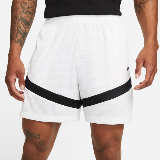 Nike Icon Dri-FIT Short 6 Hüvelykes Kosárlabda "Fehér" Férfi Rövidnadrág