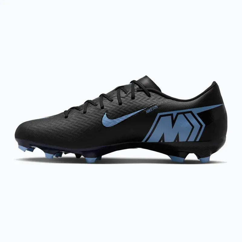 NIKE Mercurial Zoom Vapor 16 Academy M FG/MG "black/ice blue" gyerek stoplis focicipő