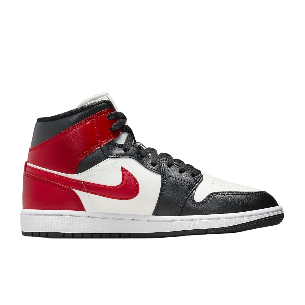 Jordan 1 Mid Gym Red Off Noir