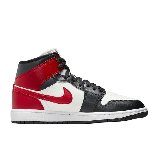 Jordan 1 Mid Gym Red Off Noir