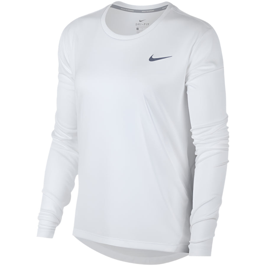 Nike W NK MILER TOP "Fehér" Női Hosszú Ujjú Póló