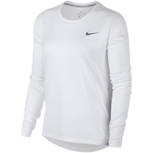 Nike W NK MILER TOP "Fehér" Női Hosszú Ujjú Póló