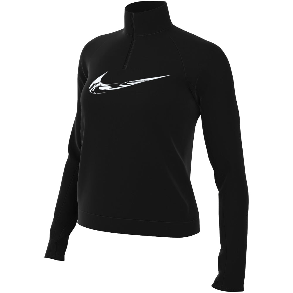 Nike Dri-Fit Swoosh "Fekete" Női Hosszú Ujjú Póló