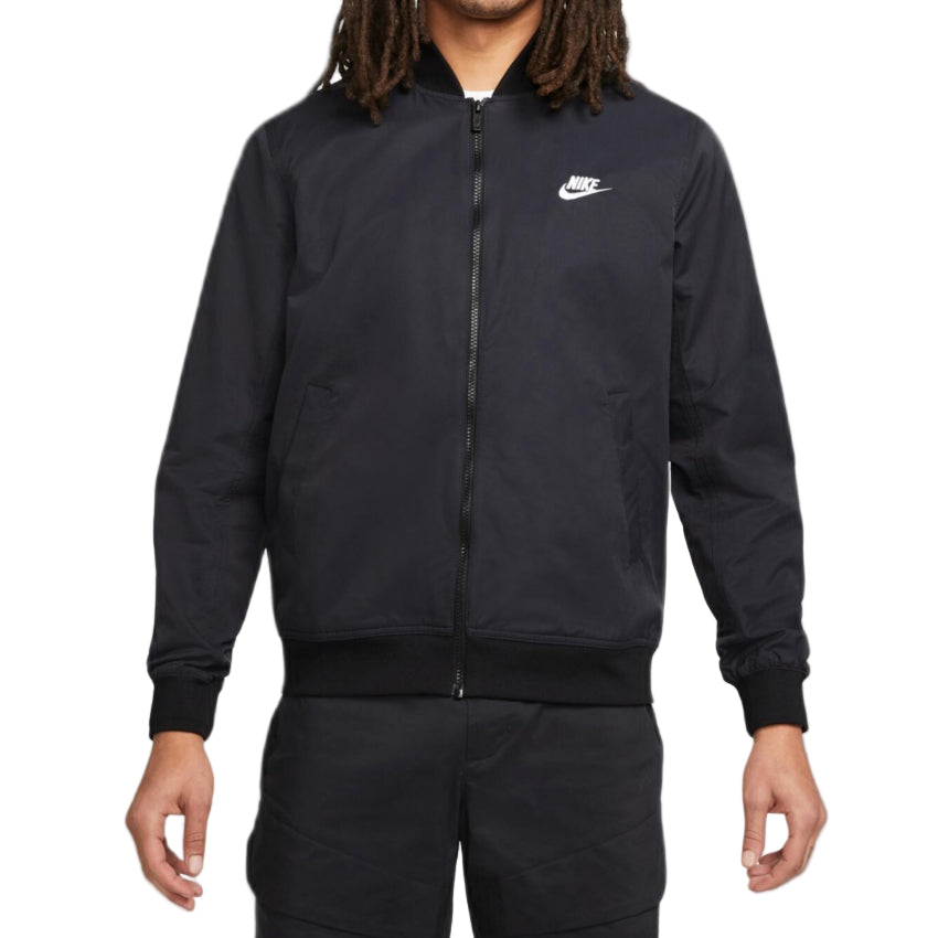 Nike Sportswear Essentials, béleletlen, szőtt - fekete/fehér férfi bomberdzseki