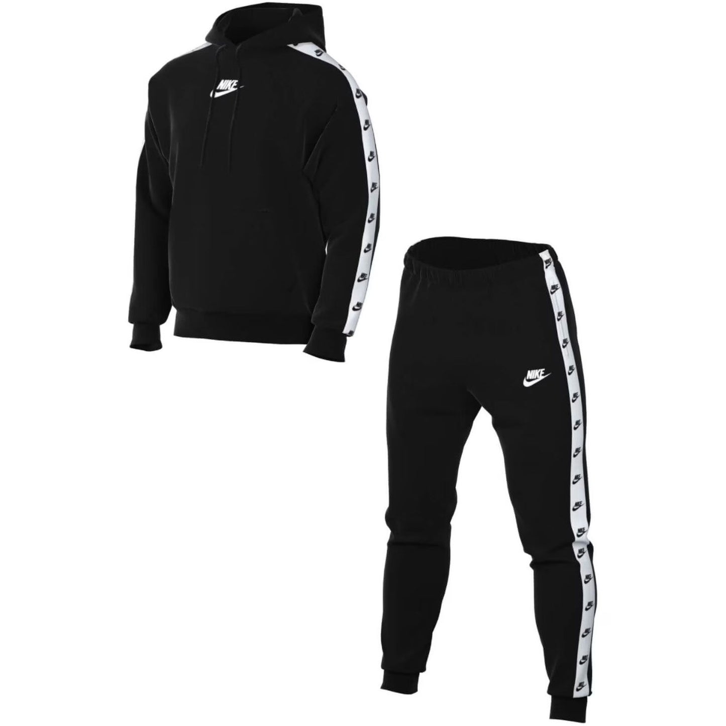 Nike Sportswear (Club Fleece) "Fekete" Férfi Pamut Melegítő Szett