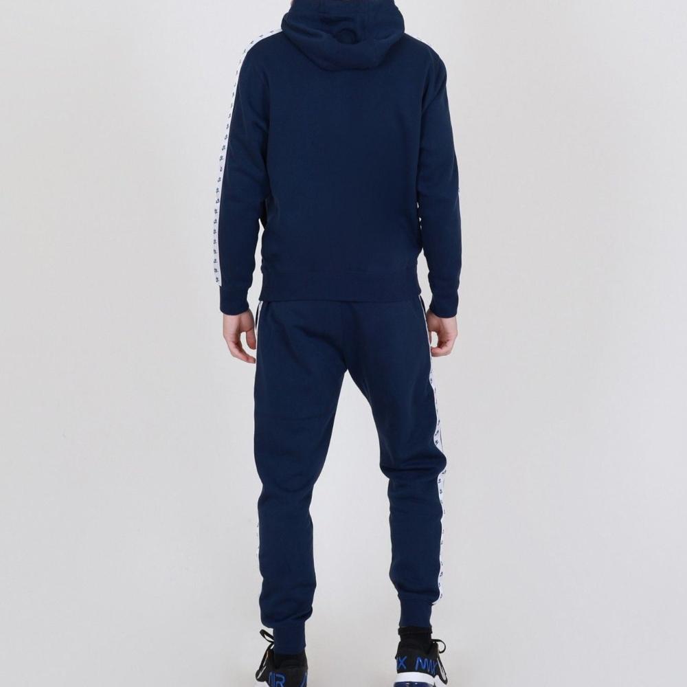 Nike Club Fleece Graphic Kapucnis "Kék" Férfi Pamut Melegítő Szett