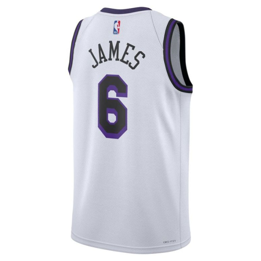Nike Dri-FIT NBA LeBron James Los Angeles Lakers City Edition 2022 Swingman Férfi Mez
