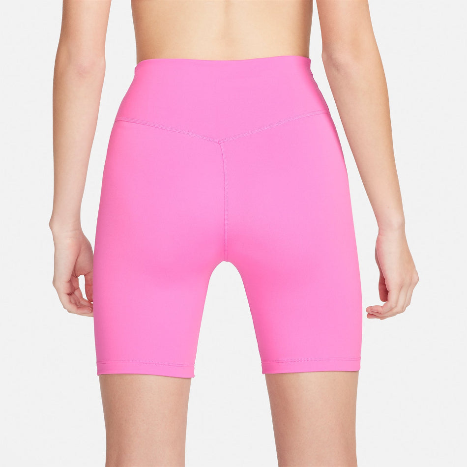 Nike One Mid Rise 7 hüvelykes Short rózsaszín/fehér" Női Rövidnadrág