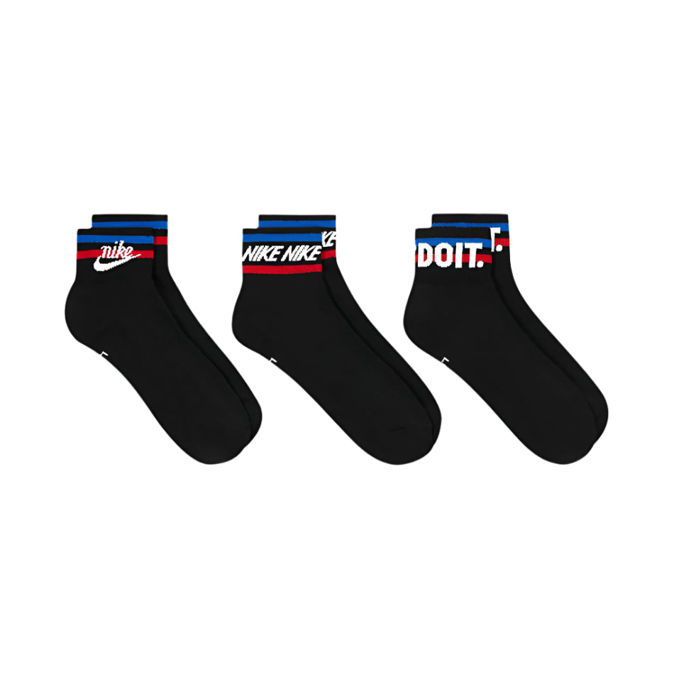 Nike Everyday Essential "Fekete" (3 pár) Bokazokni