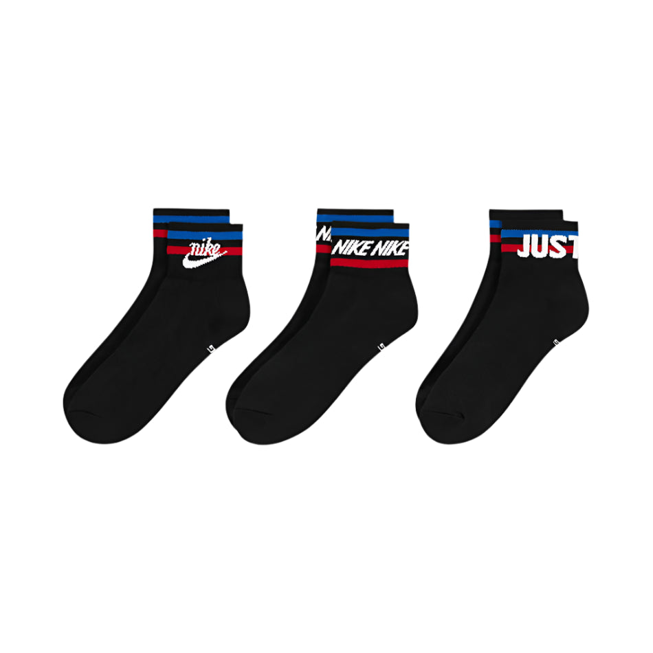 Nike Everyday Essential "Fekete" (3 pár) Bokazokni