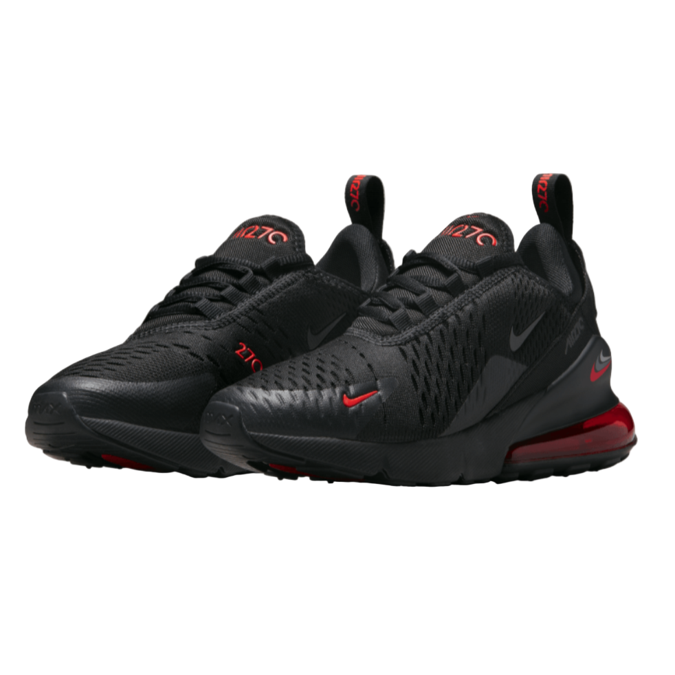 Nike Air Max 270 Multi-Swoosh "Black Habanero Red" utcai cipő