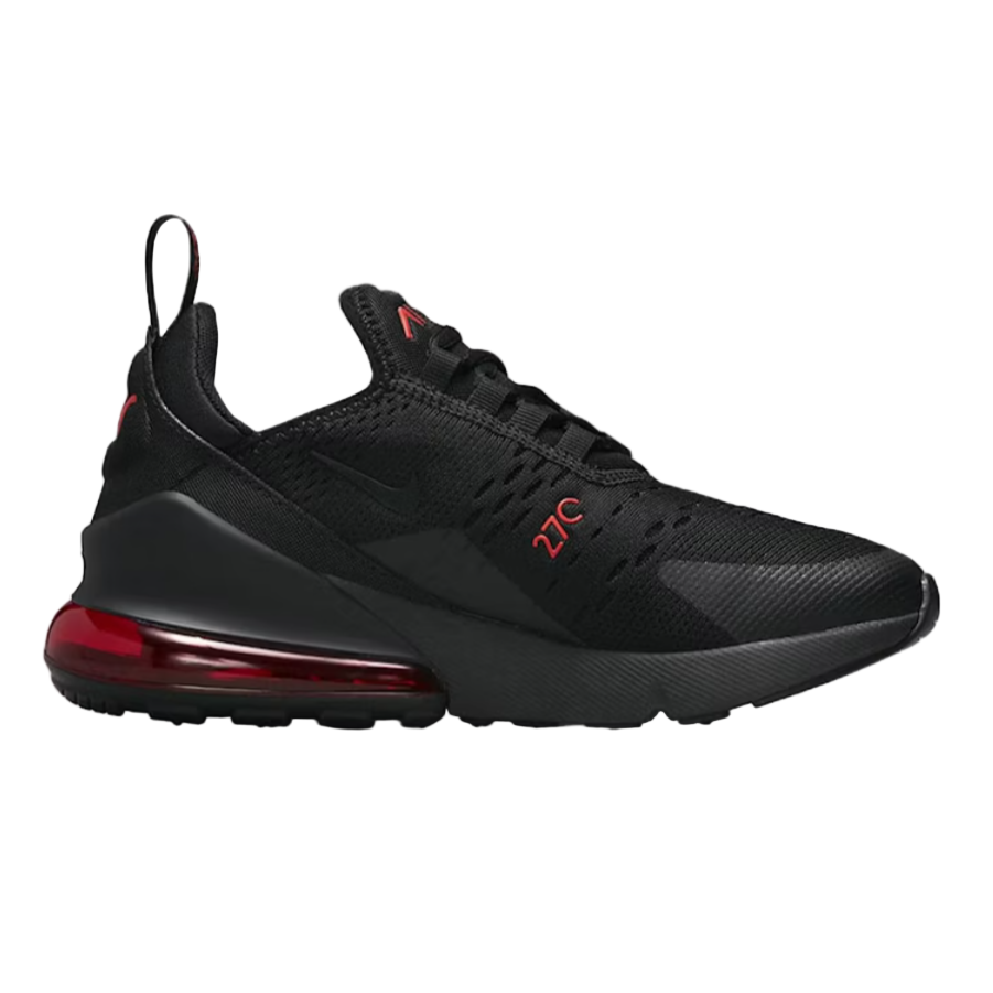 Nike Air Max 270 Multi-Swoosh "Black Habanero Red" utcai cipő