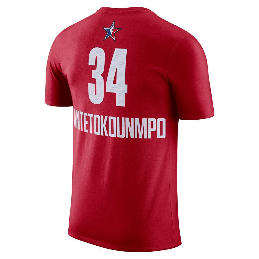 Jordan NBA All-Star Giannis Antetokounmpo Tee "Gym Red" Férfi Póló