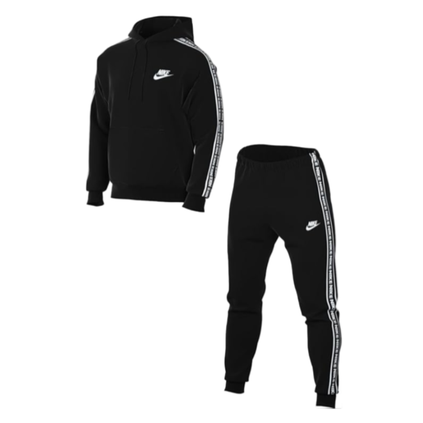 Nike Club Fleece Graphic "Fekete" Férfi Pamut Melegítő Szett