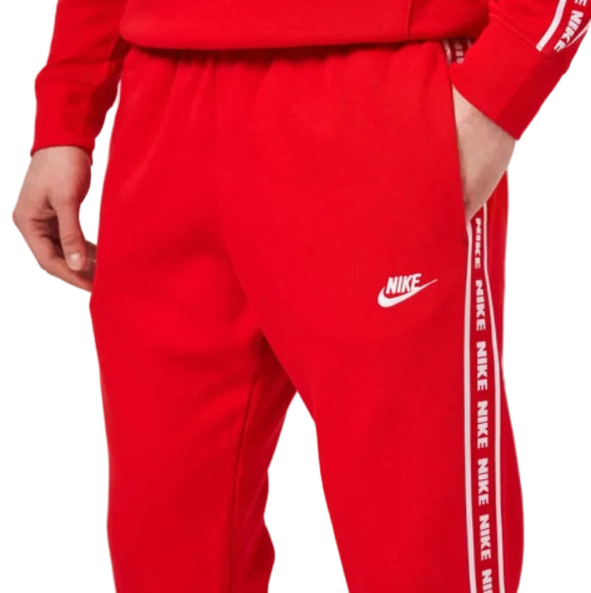 Nike Club Fleece Graphic "Piros" Férfi pamut melegítő szett