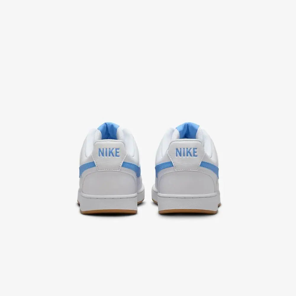 Nike Court Vision Low "fehér/gumi sárga/egyetemi kék" Férfi Utcai Cipő