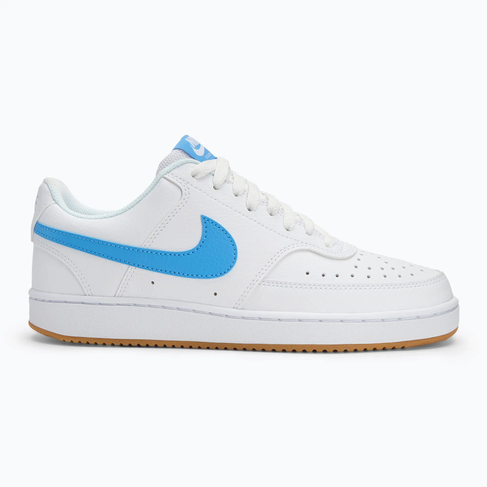 Nike Court Vision Low "fehér/gumi sárga/egyetemi kék" Férfi Utcai Cipő