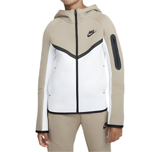Nike Sportswear Tech Fleece "Khaki/Fehér" Gyerek Pulóver