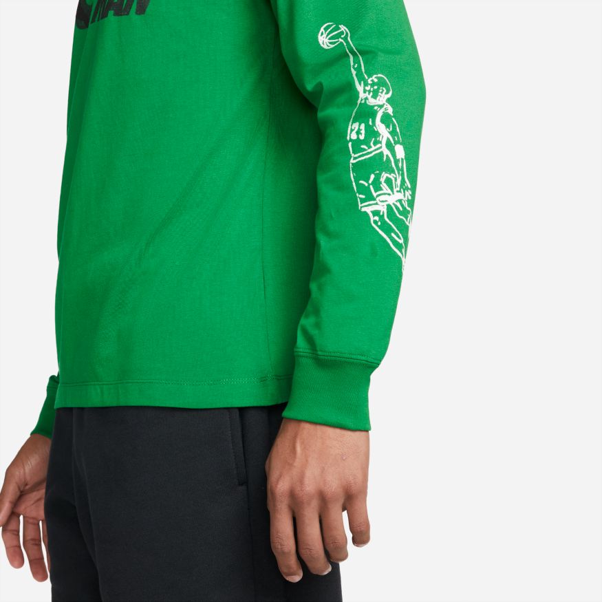 Jordan Brand Long - Sleeve "Zöld" Hosszú Ujjú Férfi Póló - Golyó Sport