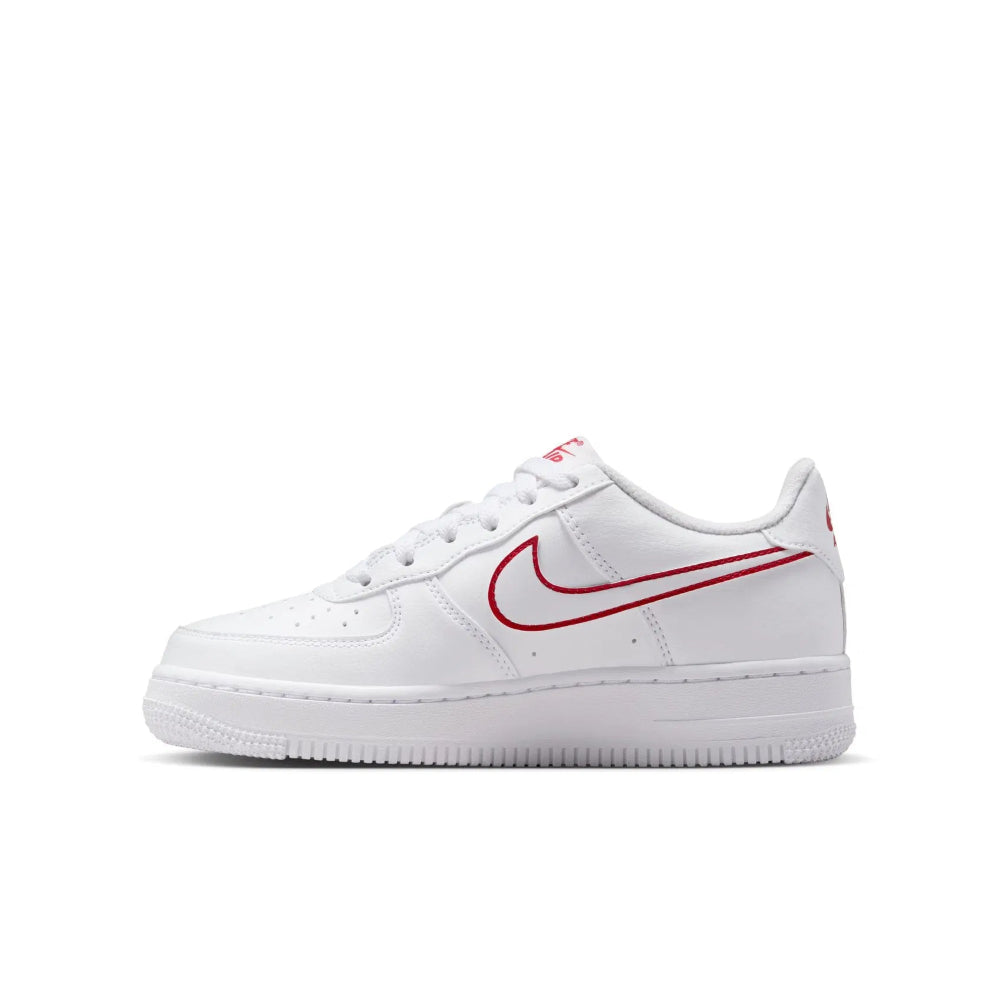 Nike Air Force 1 GS "White & University Red"