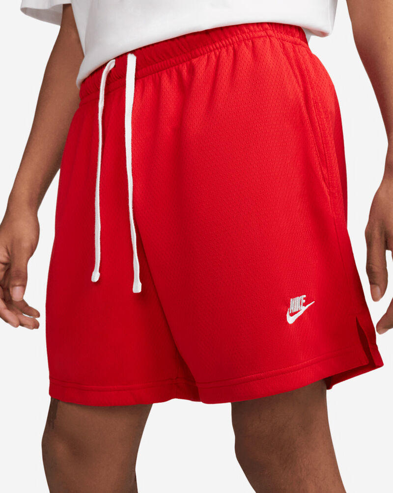 Nike NSW Club Mesh Flow Short "Piros" Férfi Rövidnadrág