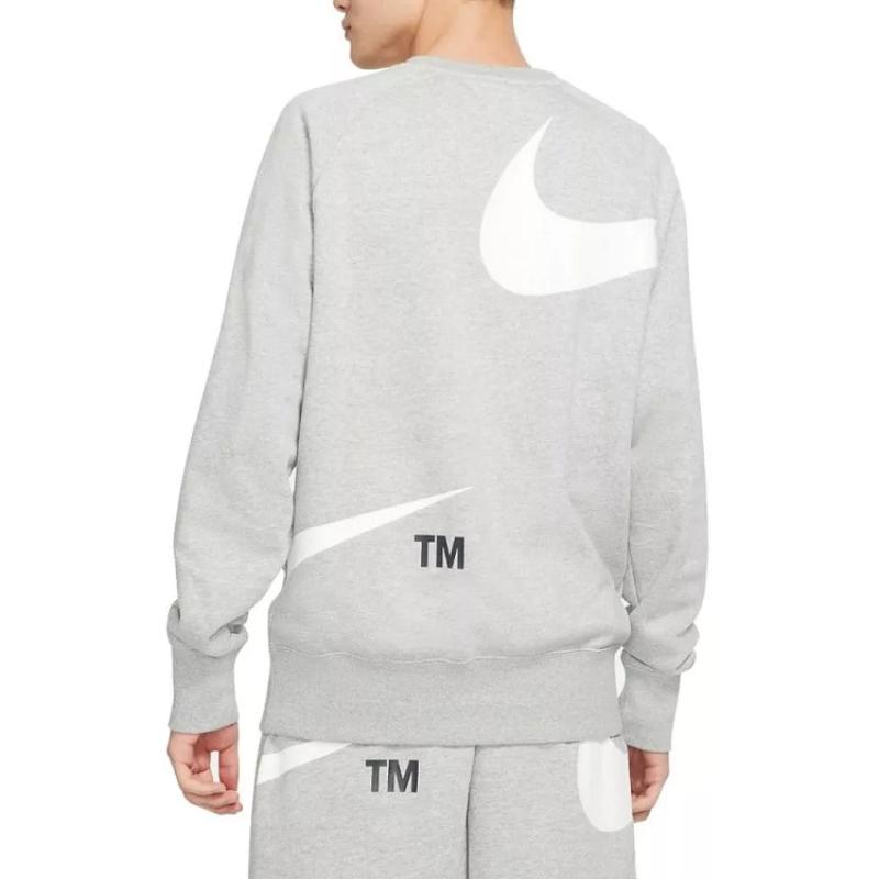 Nike Sportswear Big Swoosh Szürke Férfi Pulóver - Golyó Sport
