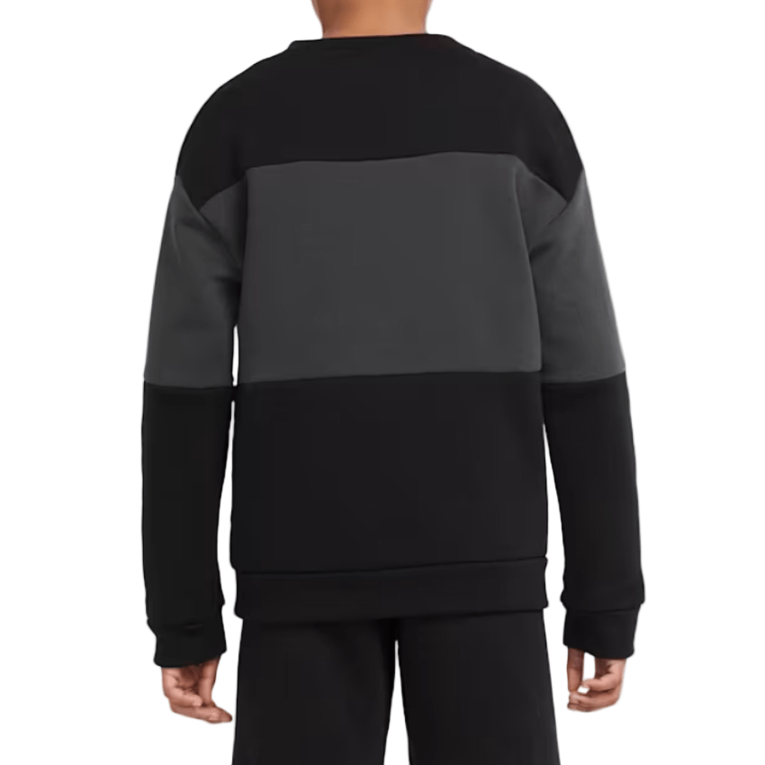 Nike Sportswear French Terry "Fekete/Szürke" Gyerek Pulóver - Golyó Sport