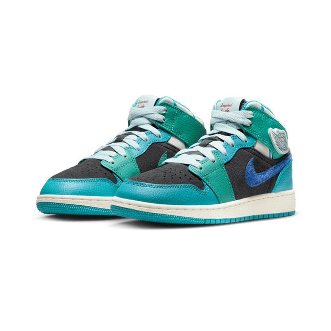 Air Jordan 1 Mid Sneaker School "Glacier Blue"