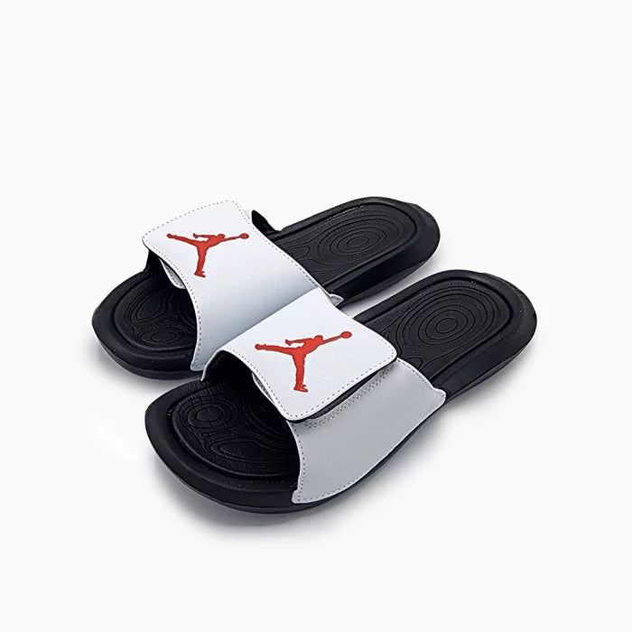 Jordan Hydro 6 "Fehér/Fekete/Piros" Férfi Papucs