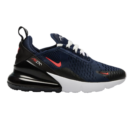 Nike Air Max 270 GS 'Midnight Navy Picante Red' utcai cipő