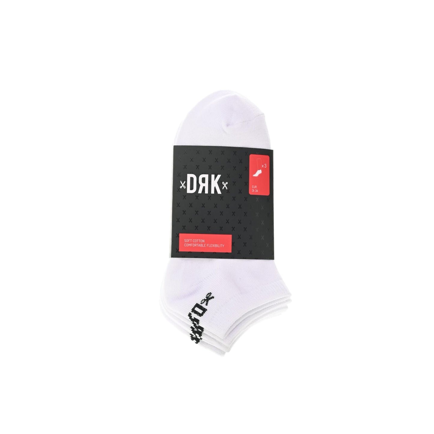 DRK Zokni SNEAKER KIDS SOCKS "Fehér" 3 Pár