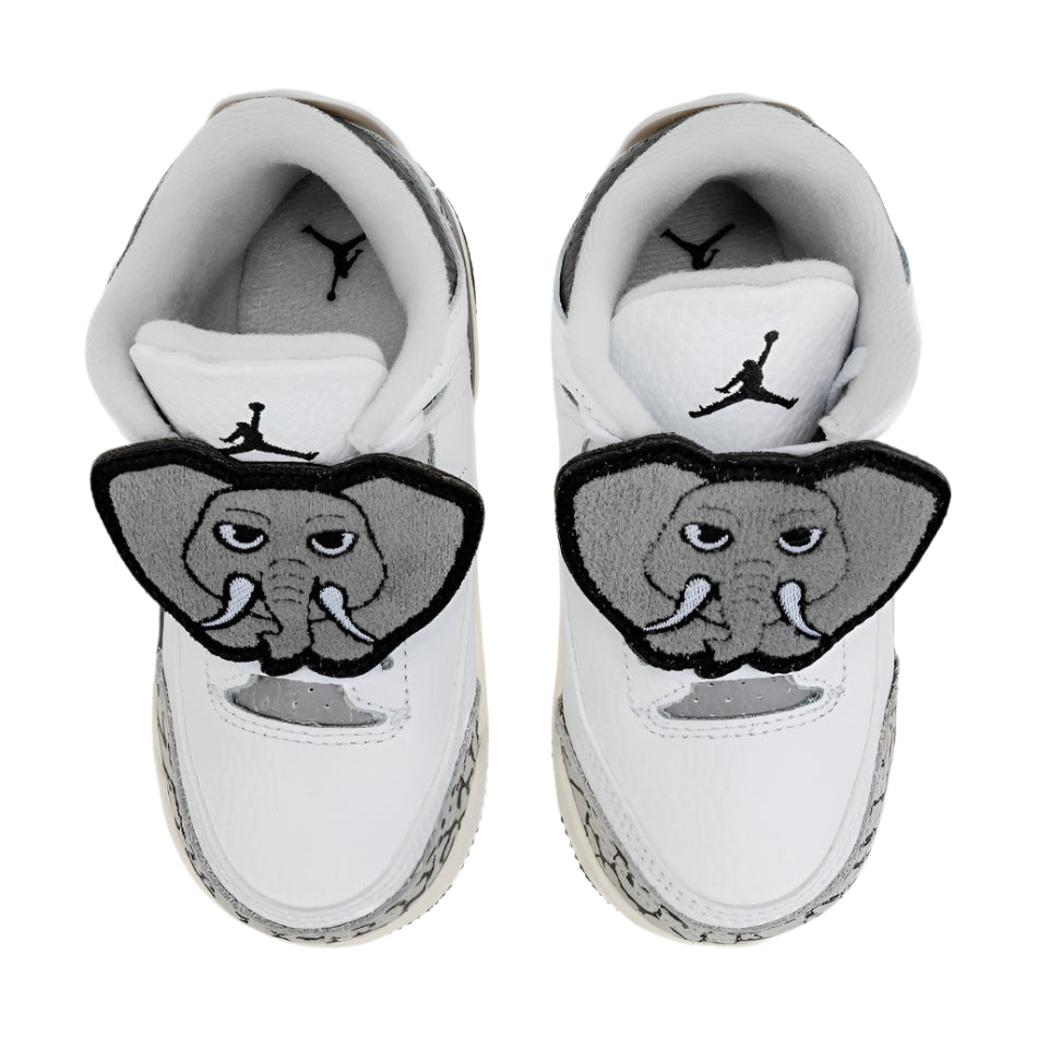 Air Jordan 3 Retro (TD) „Hide N' Sneak "Fehér" Gyerek Cipő