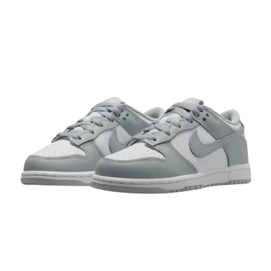 Nike Dunk Low „White/Light Smoke Grey” gyerekcipő