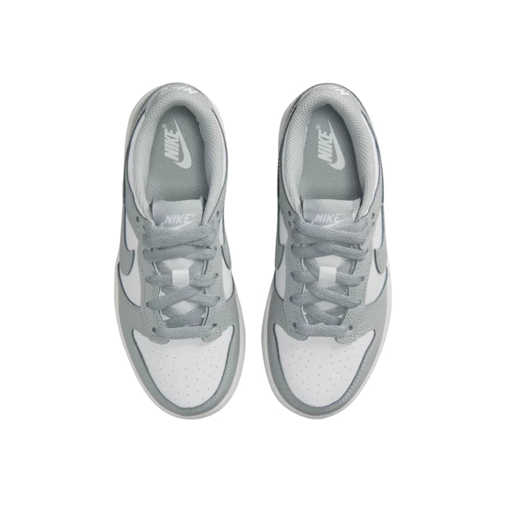 Nike Dunk Low „White/Light Smoke Grey” gyerekcipő