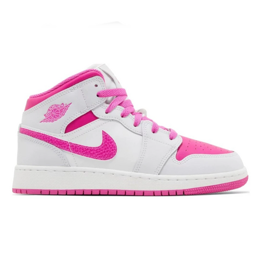 Air Jordan 1 Mid GS "Iris Whisper/Fire Pink"