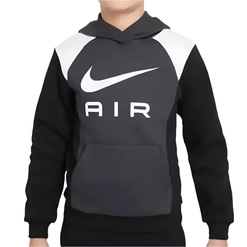 NIKE K AIR PO HOODIE "Fekete/Szürke" Gyerek Pulóver