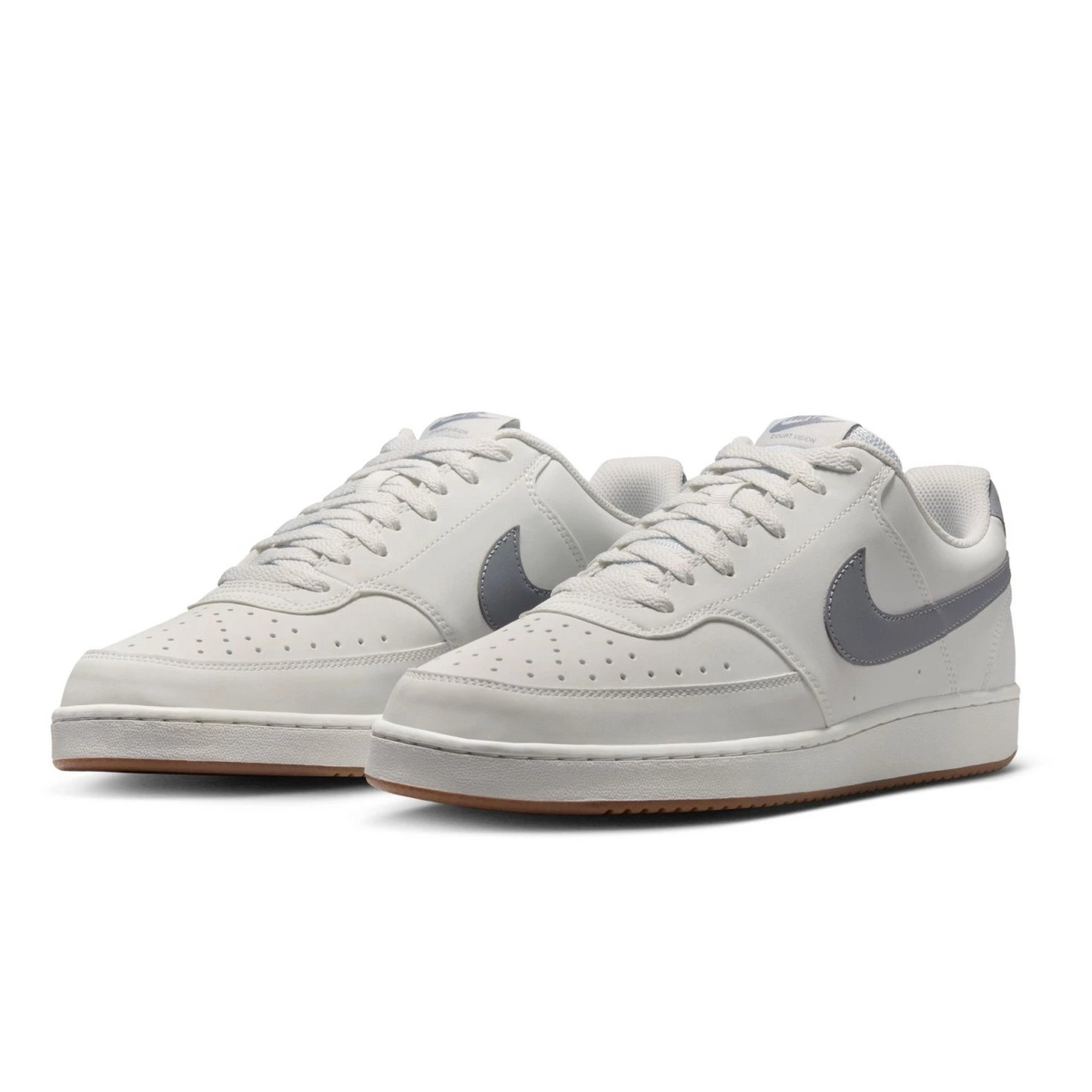 Nike Court Vision Low "OFF WHITE/STEALTH-GUM MED BROWN"