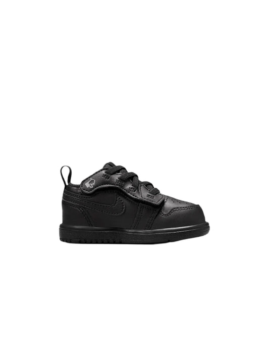 Jordan 1 Low Alt "Triple Black" utcai gyerek cipő