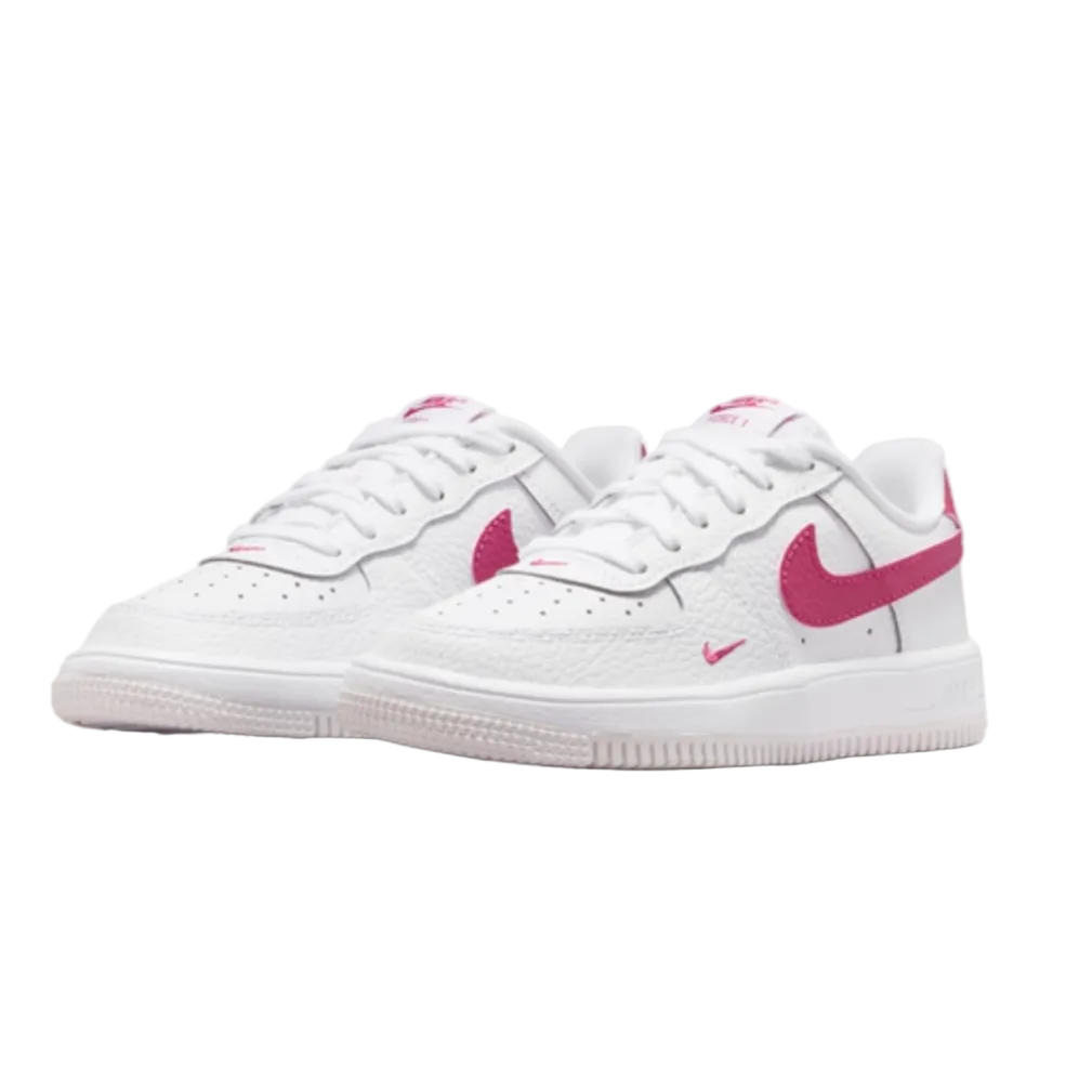 Nike Force 1 Low White Sweet Beet (PS)