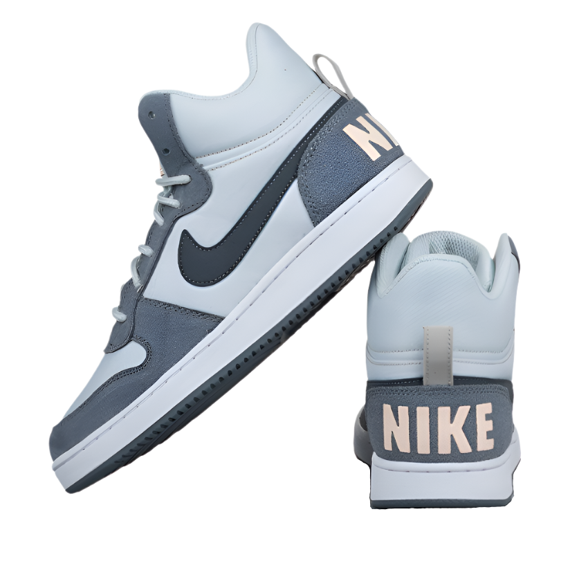 Nike Court Borough Mid Premium Pure Platinum Női Cipő