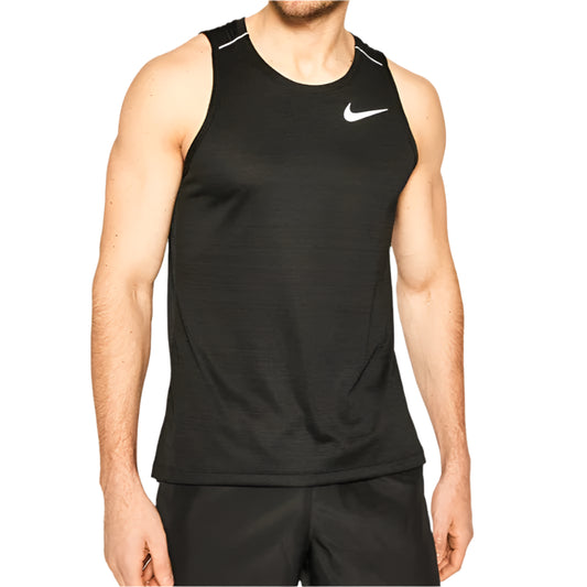 Nike M Nk Dry Miler tank "Fekete" Férfi Trikó