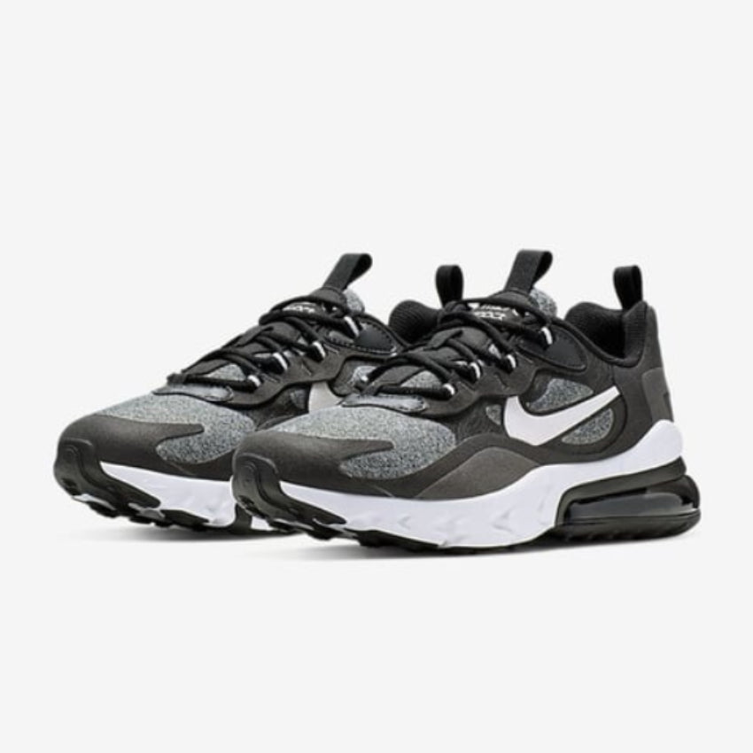 NIKE AIR MAX 270 REACT (GS) "Fekete/Szürke/Fehér" utcai cipő