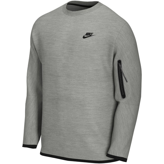 Nike Tech Fleece kereknyakú pulóver szürke