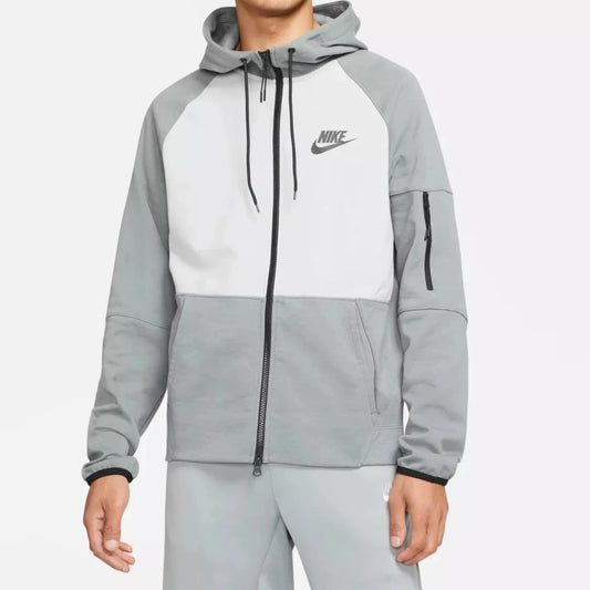 Nike Sportswear Tech Essentials szürke cipzáras kapucnis pulóver