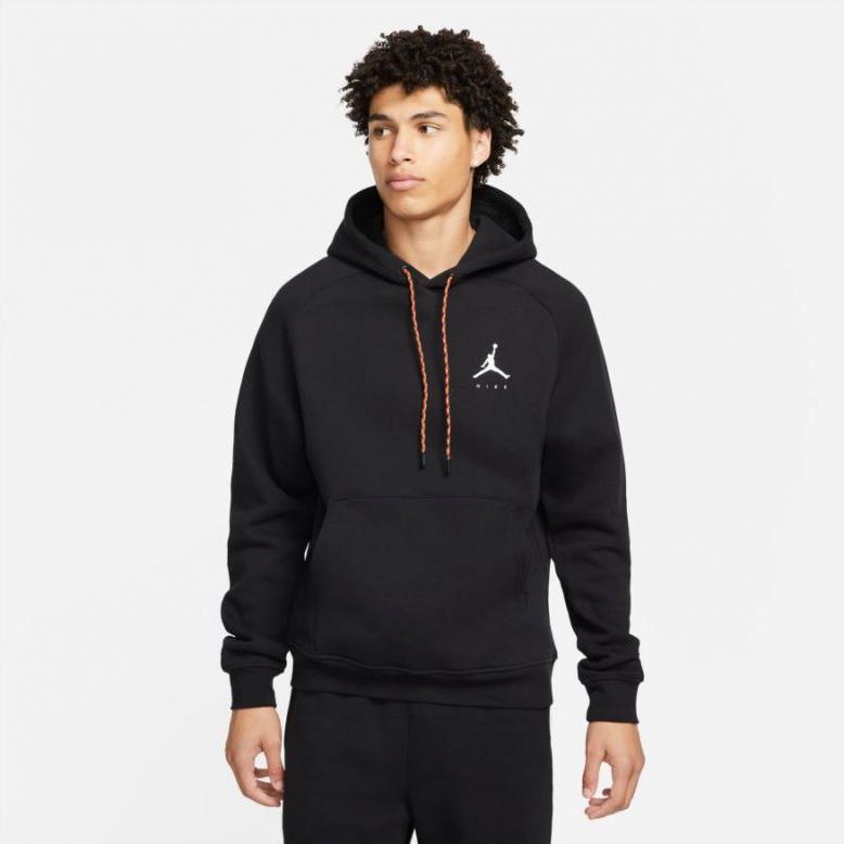 Jordan Jumpman Fleece Hoody Fekete Kapucnis Férfi Pulóver