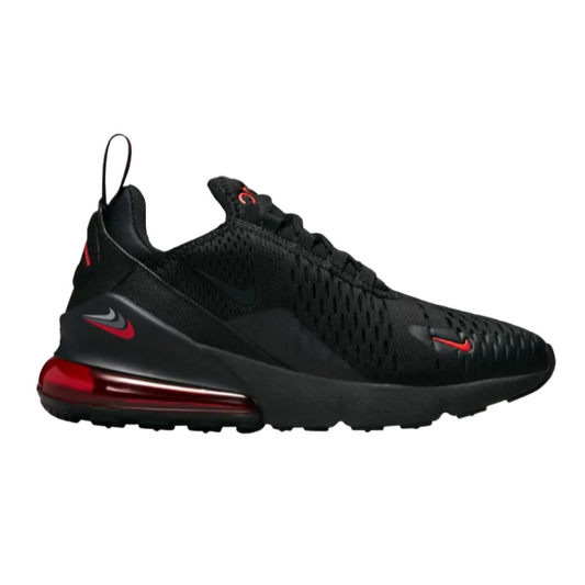 Nike Air Max 270 Multi-Swoosh "Black Habanero Red" utcai cipő