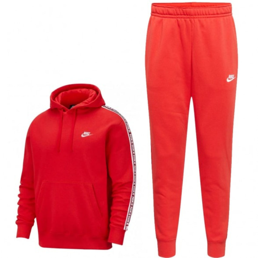 Nike Club Fleece Graphic "Piros" Férfi pamut melegítő szett